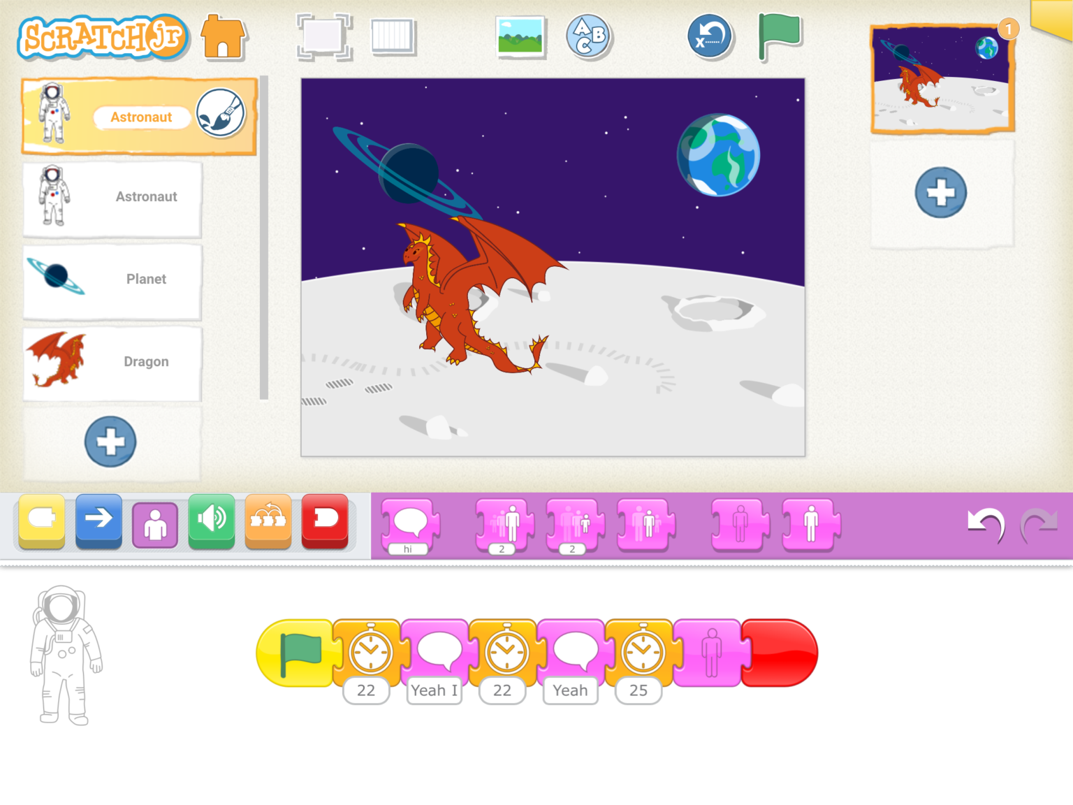 Computing: sequence in algorithms using Scratch Jr - Moortown Primary ...