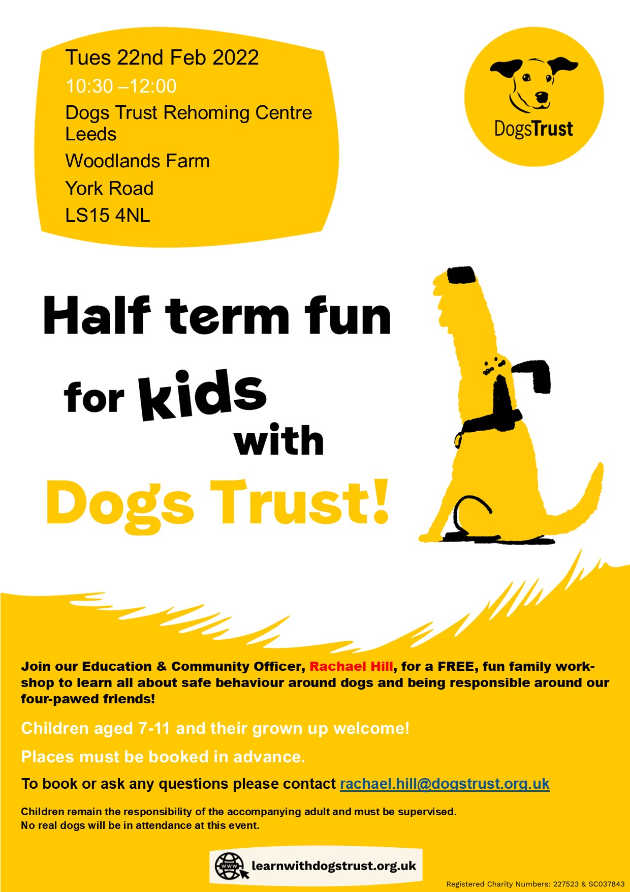 Feb Half Term WS Poster Leeds Moortown Primary School Leeds